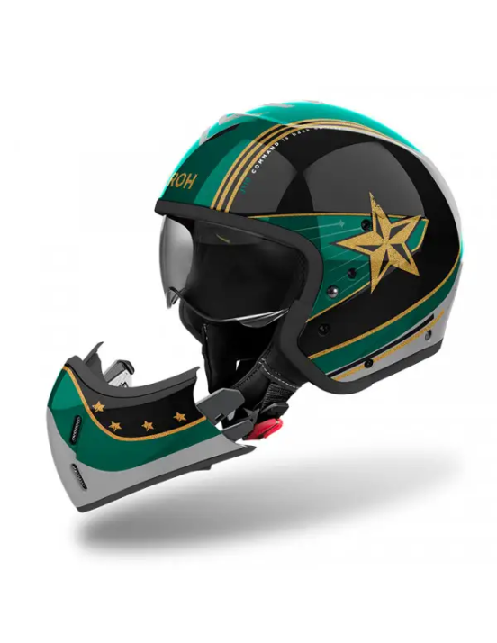 Casco con mentoniera removibile J110 Airoh
