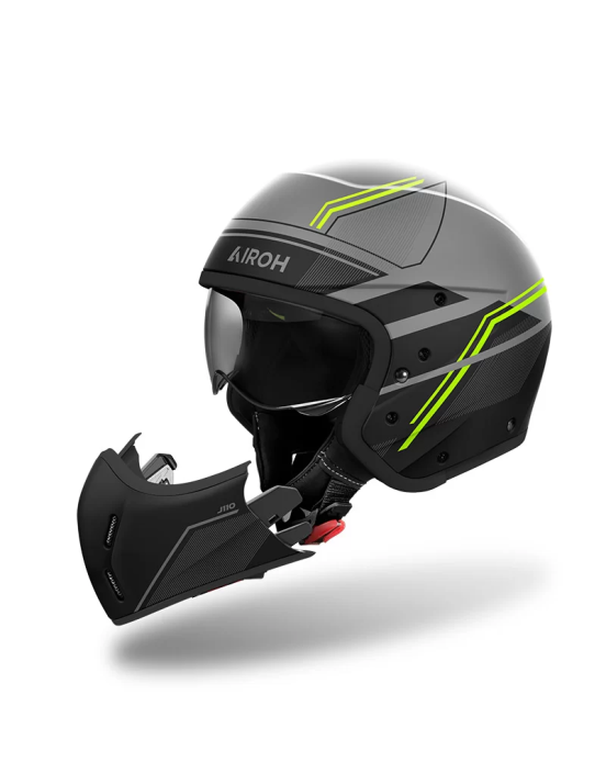 Casco con mentoniera removibile J110 Airoh